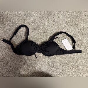 Toluca Elegant Black Bikini Top